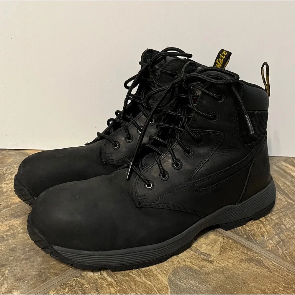 Dr. Martens Work Boots Men 13 Black Safety Composite Toe Industrial Anti-Static